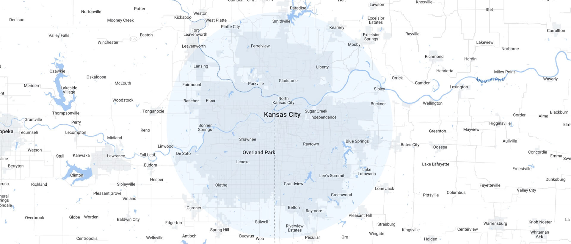 EverFast Fiber Coverage Map for Kansas